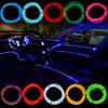 1M/2M/3M/5M Декоративная лампа для салона автомобиля EL-проводка Неоновая лента Авто DIY Гибкая подсветка USB-лампа для создания атмосферы вечеринки