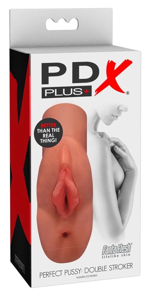 PDX Plus - Perfect Pussy Masturbator 2 Holes Caramel