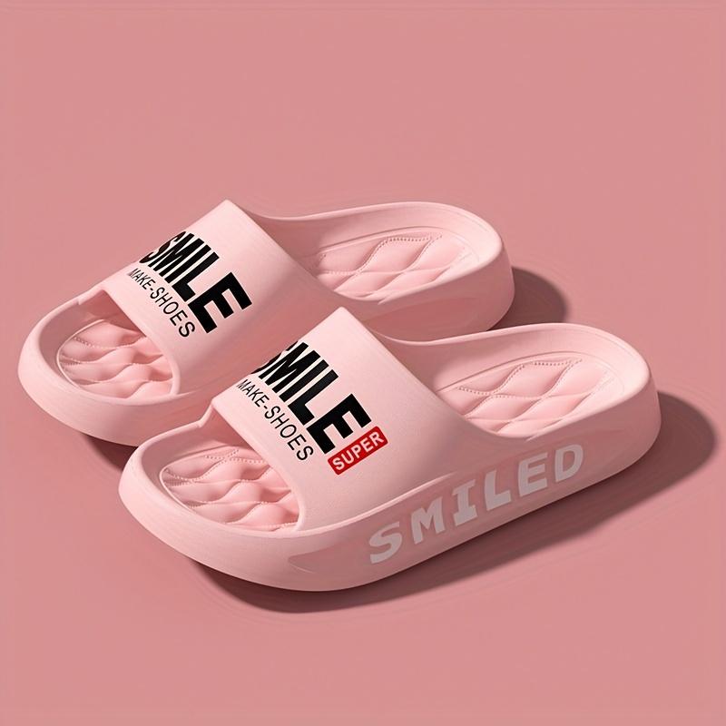 Модные тапочки-подушки унисекс, удобные быстросохнущие домашние тапочки для ванной, легкие летние тапочки из ЭВА с мягкой подошвой