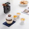 Modern simple Kung Fu travel tea set, glass filter, one pot, three cups, insurance bank company souvenir