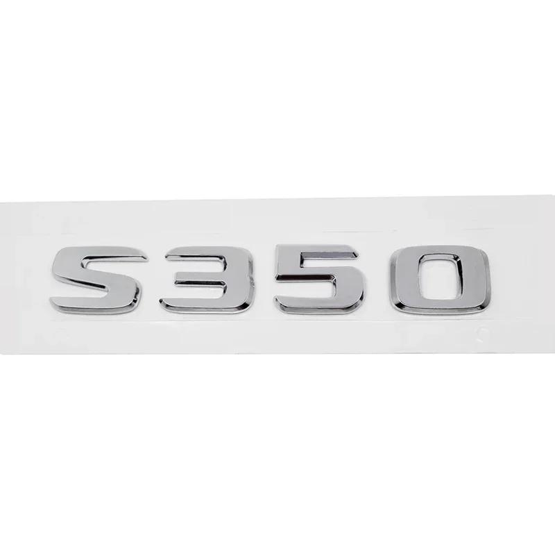 ABS Car Stickers Tail Box Letters Emblem for Mercedes Benz S55 S63 S200 S220 S250 S260 S300 S320 S350 Rear Trunk Badge Decals DY6