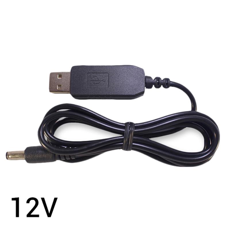 1Pcs Dc 5V-12V Boost Voltage Cable Usb Converter Adapter Power Bank Router Cord