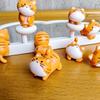 8 шт. забавная милая оранжевая кошка животное украшение для автомобиля ПВХ поделка миниатюрная фигурка крошечная для бонсай микроландшафт сказочный сад декор