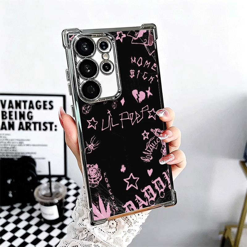 Чехол для телефона Lil Peep Hellboy Love с покрытием для Samsung Galaxy S24 S25 FE S26 Edge S23 Ultra S22 S21 Plus S20 Противоударный с подушкой безопасности