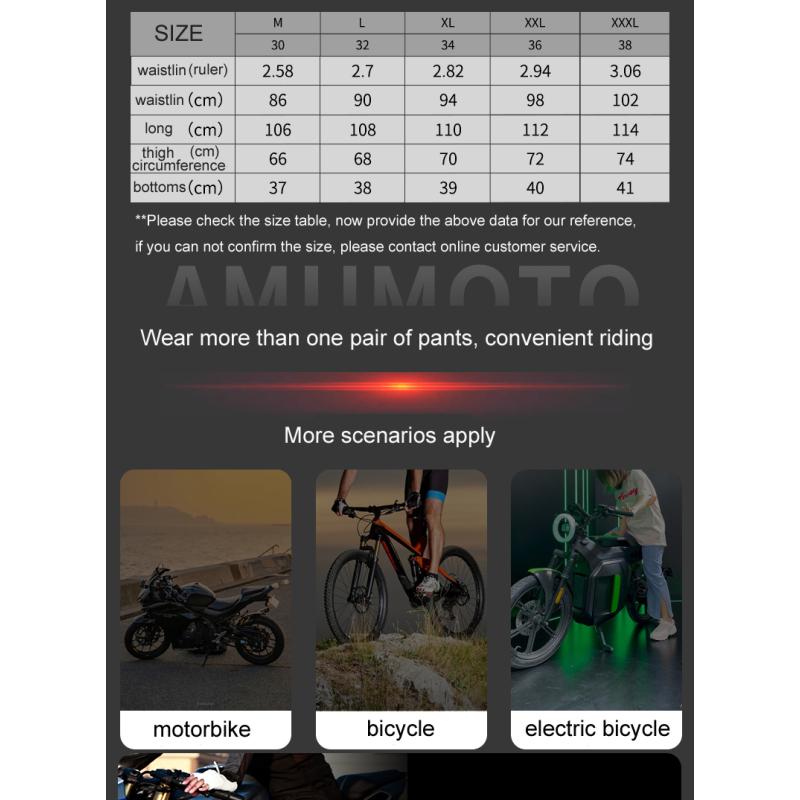 Мужские и женские мотоциклетные быстросъемные водонепроницаемые и ветрозащитные термозащитные штаны