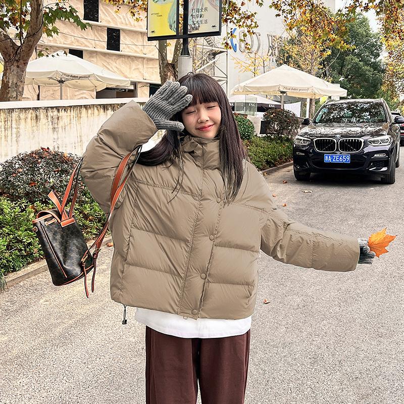 Новинка 2023 года, женский пуховик с цветочным принтом, короткий свободный красный новый утолщенный костюм