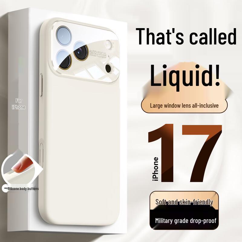 GURRS Тонкий чехол для телефона из жидкого силикона для серии iPhone 17