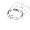 50PCS Tool Connectors Clasps Split Key Ring Stainless Steel KeyChain Loop Hoop
