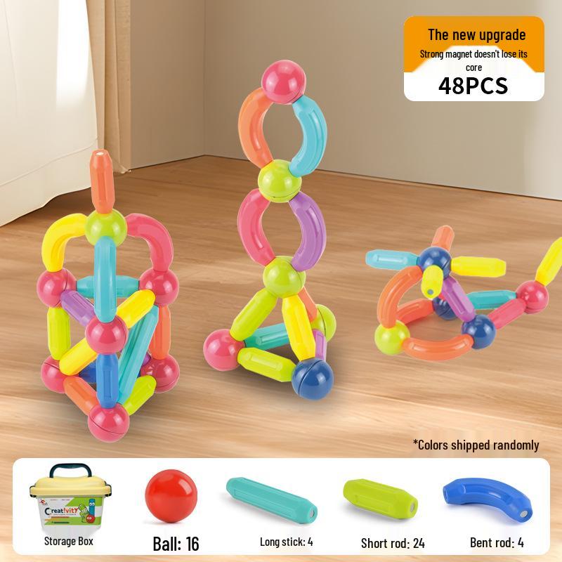 Wan Le Hui Magnetic Sticks: Children's Educational Building Blocks for Early Learning and Development