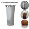 Cold Brew Coffee Filter for 32/64 OZ Wide Mouth Cup Stainless Steel Strainer with Seal Ring for Iced Drinks Tea Infuser & Cold Brew Coffee Maker