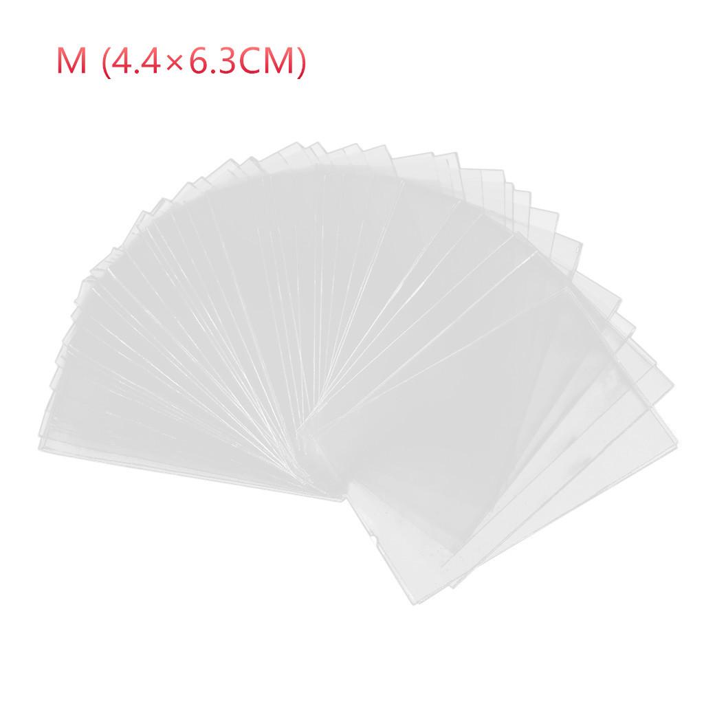 100Pcs/set Card Sleeves Transparent Top Loader Card Holders Protector Thick Trading Card Holder Clear Protective Sleeves