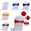 10Pcs Modern Chair Bowknot Ribbon Decors Wedding Decoration Buckle Mariage