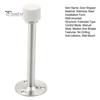Stainless Steel Door Stopper Wall Protector Adhesive No Drilling Anti-collision Wall Mount Glass Wooden Door Spring Loaded Rubber Bumper Doorstop