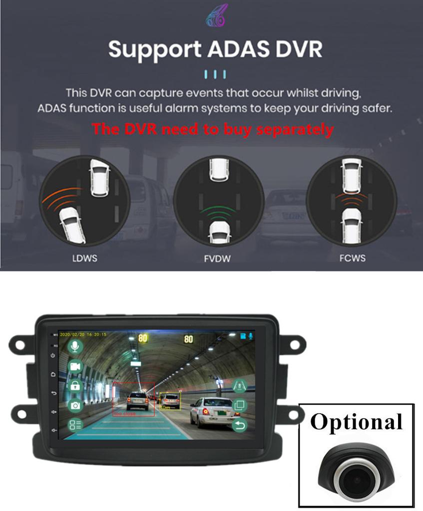 7" Car Stereo Radio GPS Navi WiFi 2+32GB Support For Dacia Logan Duster Renault