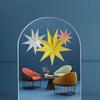 New 30cm Star Lanterns 9-Pointed DIY Crafts Christmas Decorations Folding Party Decorations Birthday Party