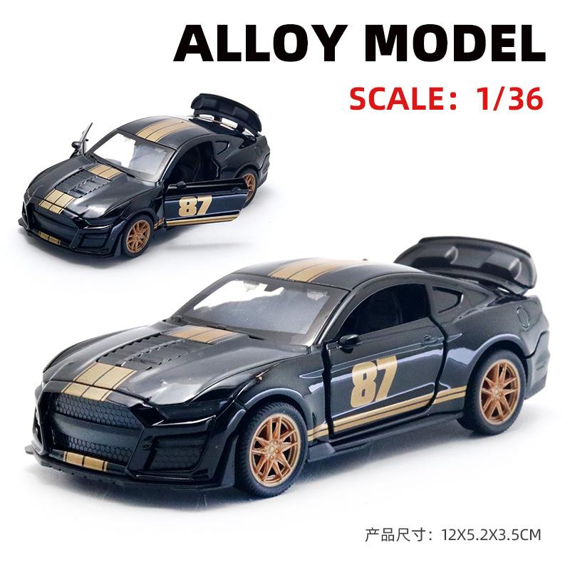 AAZN1 [Boxed] 1:36 Alloy Racing Model Boy Three Doors Pull Back Graffiti Car Gift Wholesale Cross-border
