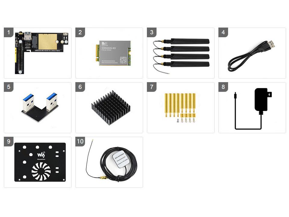 Модуль расширения связи Jetson Nano 5G/4G/3G с доступом к домашней сети