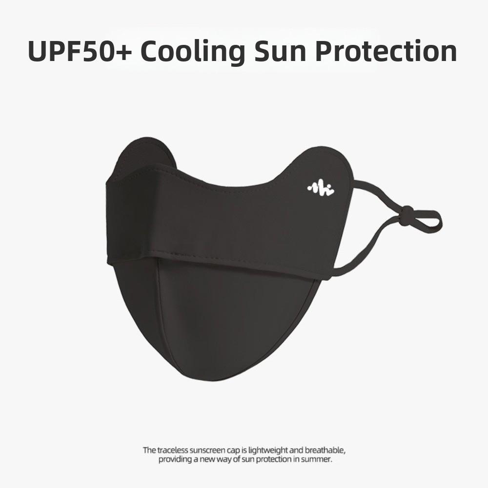 UPF50+ Sunscreen Face Mask Contour The Face Facekini Reusable UV Protection Face Cover Summer
