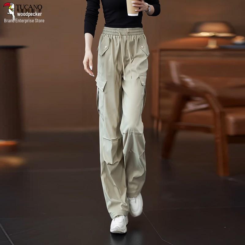 Женские спортивные брюки Woodpecker быстросохнущие свободного кроя - Утягивающие, дышащие, для весны и осени