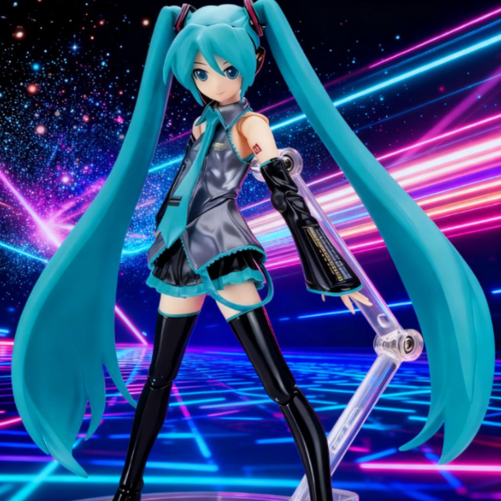 1pc Hatsune Miku Series Anime 15cm Figure Figma 014 Virtual Singer Shake Scallions Beautiful Girl Miku Action Doll Desktop Gift