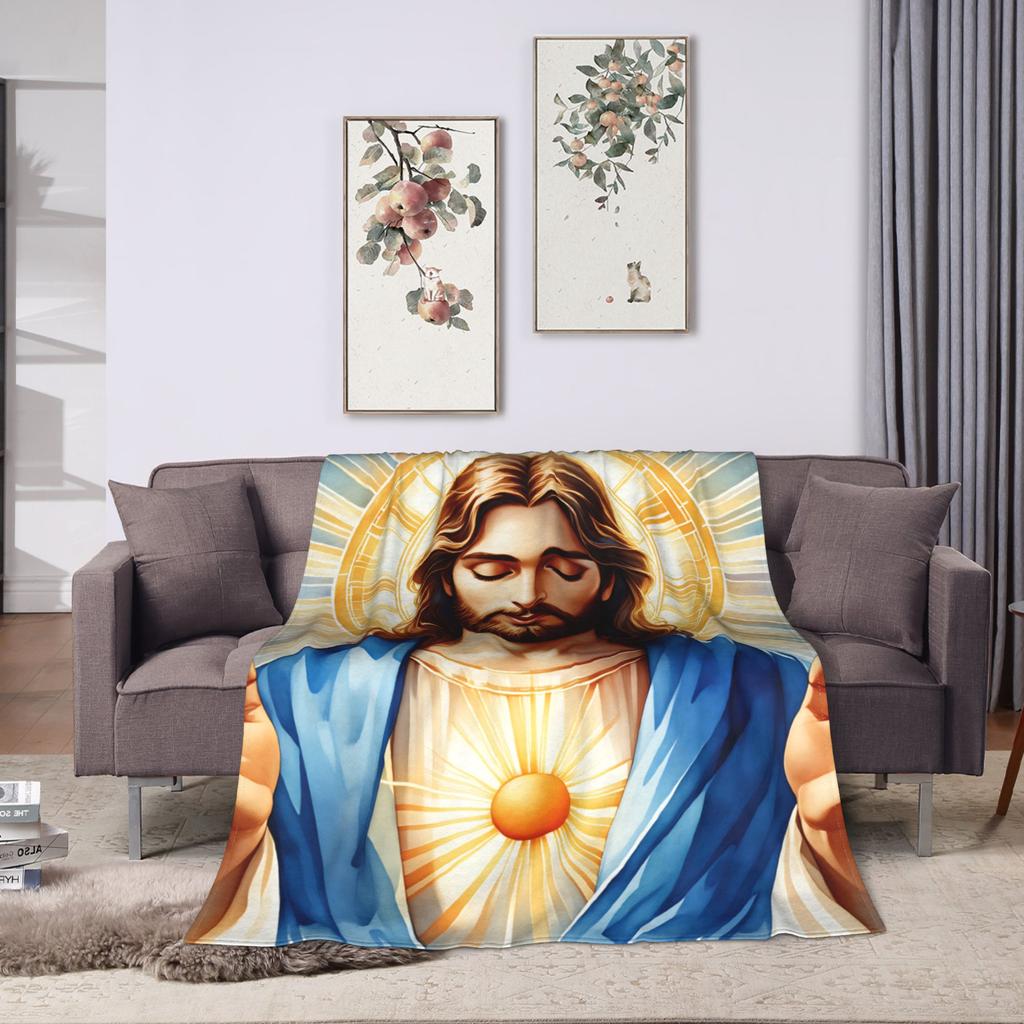 Cristo Jesus Blankets Quality Super Soft Throw Blanket Winter Girls Boys Home Decor Funny Bedspread