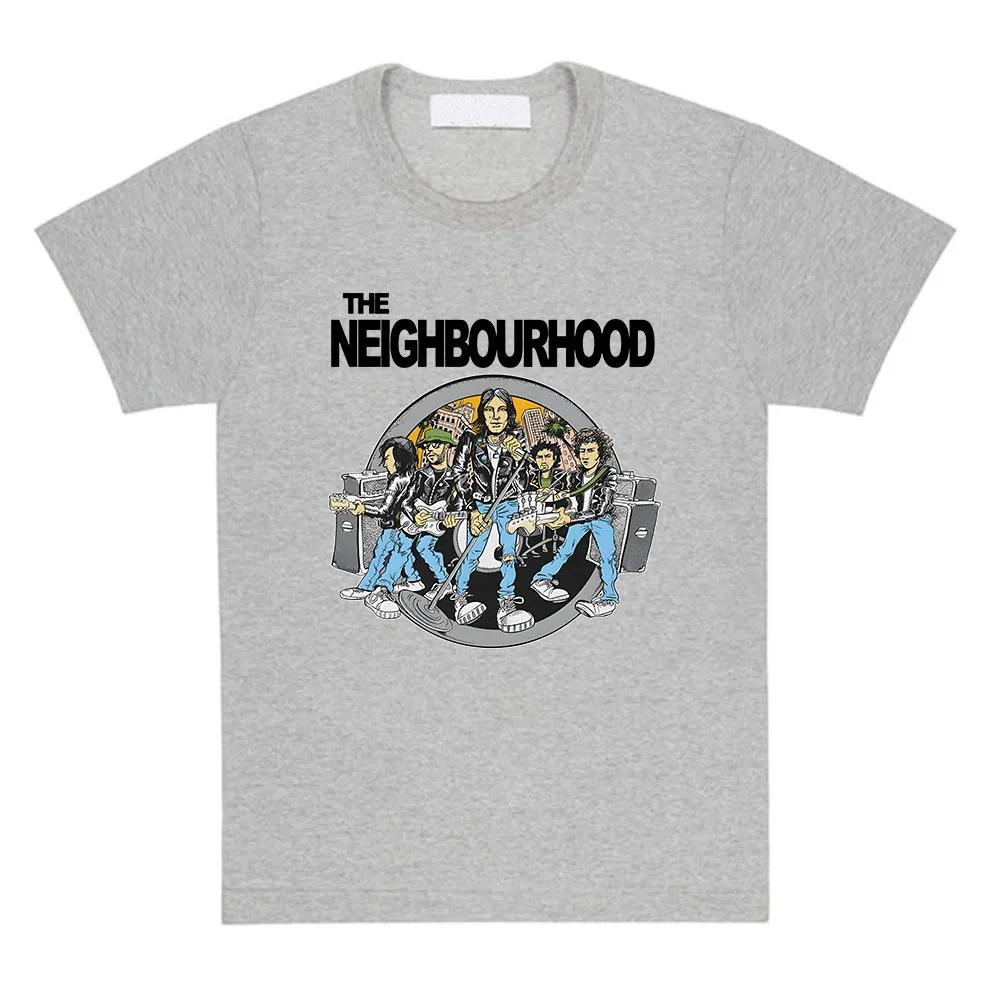 Футболка унисекс The Neighborhood NBHD Band Printing T-shirt Высококачественные женские футболки Ropa Mujer Повседневная футболка с коротким рукавом для женщин