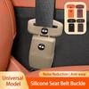 Car Silicone Seat Belt Buckle Covers Scratch-Resistant Protective Covers Car Interior Accessories For Lada Priora Sedan Sport PP3