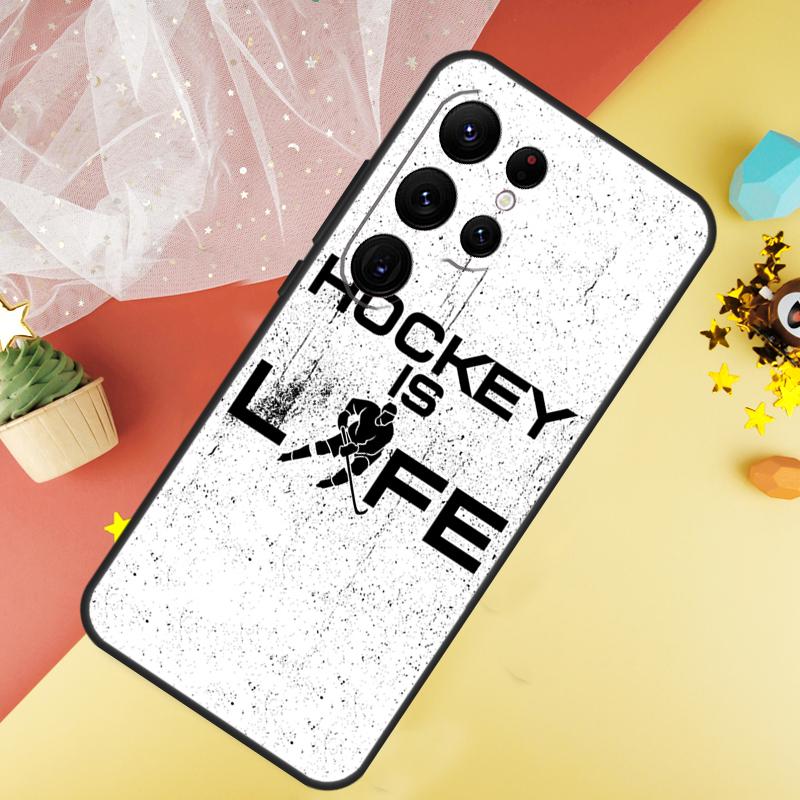 Чехол для телефона с изображением игрока в хоккей на льду Для Samsung Galaxy S25 S26 Ultra S21 S20 S22 S23 Ultra S10 Plus S24 FE Чехол Coque
