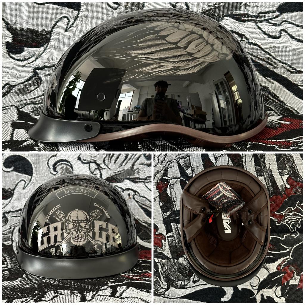 Ретро бейсболка шлем крутые наклейки для мотоциклов скутеров скейтбордов моющаяся подкладка встроенный козырек