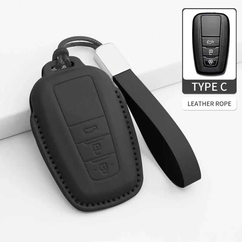 Чехол-оболочка для автомобильного ключа с 2/3 кнопками, брелок для Toyota Prius Camry Corolla CHR C-HR RAV4 Land Cruiser, брелок-пульт, аксессуары из ПУ
