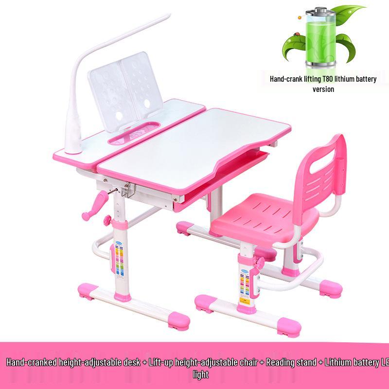 Tongben Shi 80 см Детский регулируемый комплект стол и стул для учебы с защитой осанки и зрения