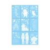 Window Holiday Pvc Sticker With Snowflakes Santa Snowmen For Decor Christmas