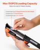 Pneumatic Staple Gun, 21 Gauge Air Upholstery Stapler for 80 Series Fine Wire Staples 12.8mm Crown 6mm -16mm Length, Max 150PCS Loading Air Staple Gun