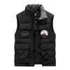 Autumn and Winter Men's Cotton Vest with Multiple Pockets, Workwear with Vest and Plush Warm Jacket