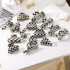 2023 Black and White Matte Polished Hollow Acrylic Hairpin Lovely Hairpin Temperament Girl Hair Crab Hair Accessories