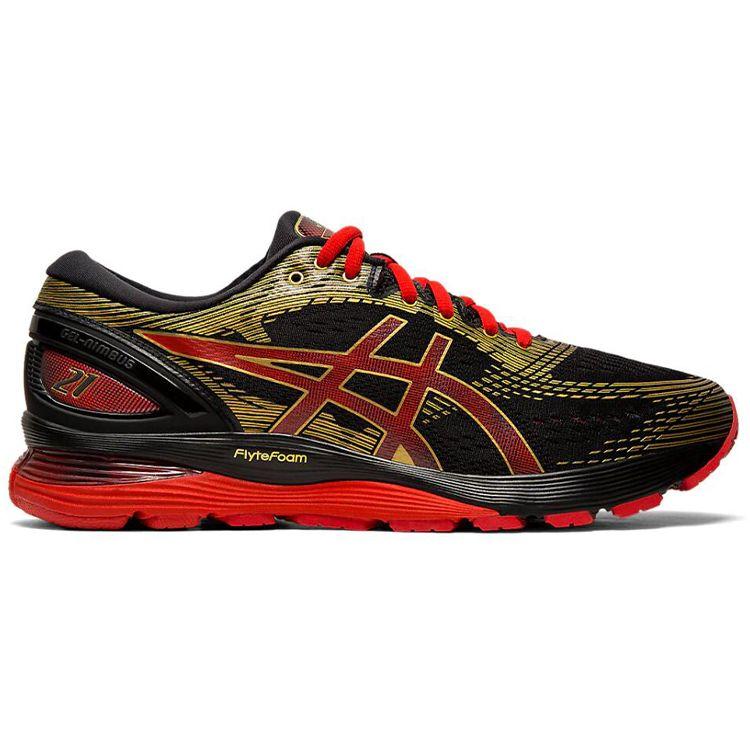 Asics  Gel Nimbus 21 Classic Red Women Sneakers Black 1012A235001