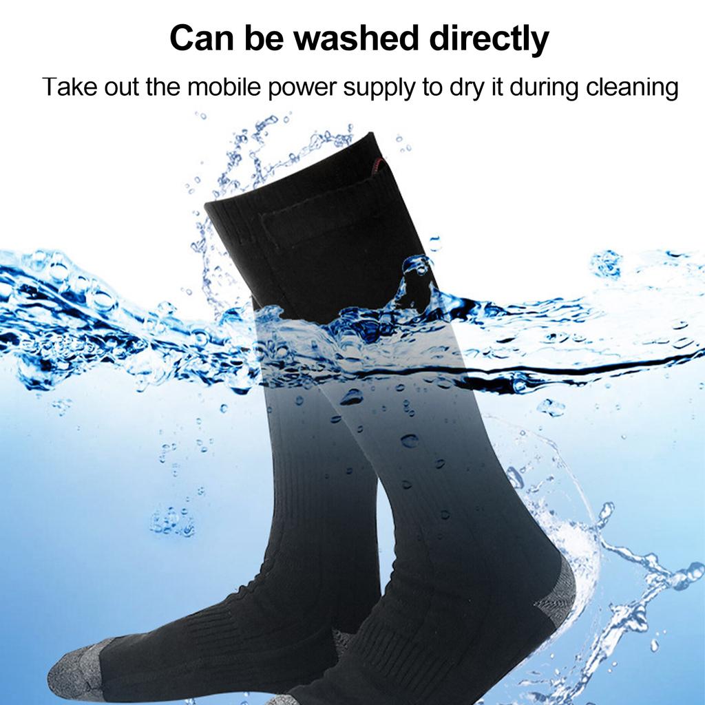 Носки с интеллектуальным подогревом Shaking Control, длинные, для езды на открытом воздухе, для катания на лыжах, с электрическим подогревом