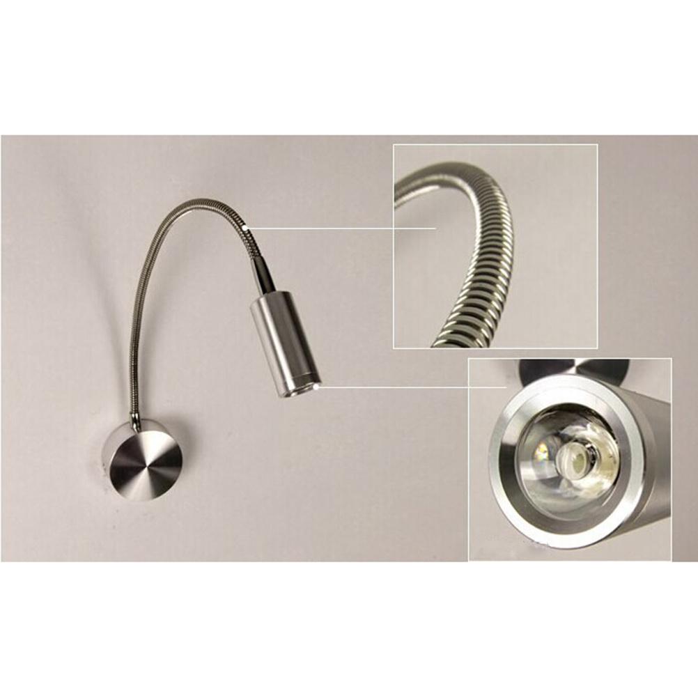 360-Degree Rotating Led Wall Light 3W 200Lm Warm White Aluminum Flexible Arm Lamp Bedroom Study Desk Home Decoration Light