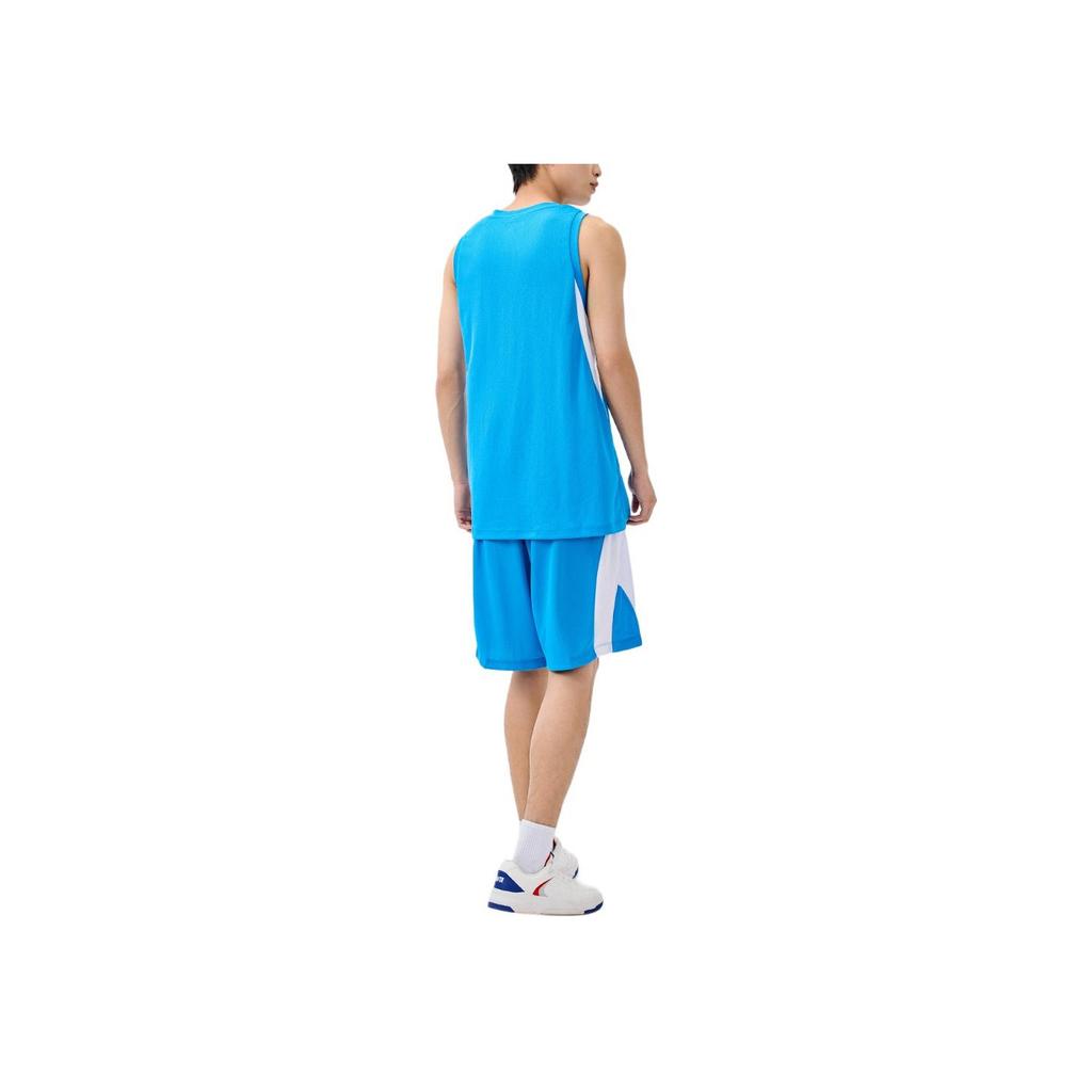 Anta Шорты Basketball Series с круглым вырезом, быстросохнущие, дышащие, свободные, цветные, тонкие, повседневные, спортивные, мужские, королевско-синие, чисто-белые 152451212-5