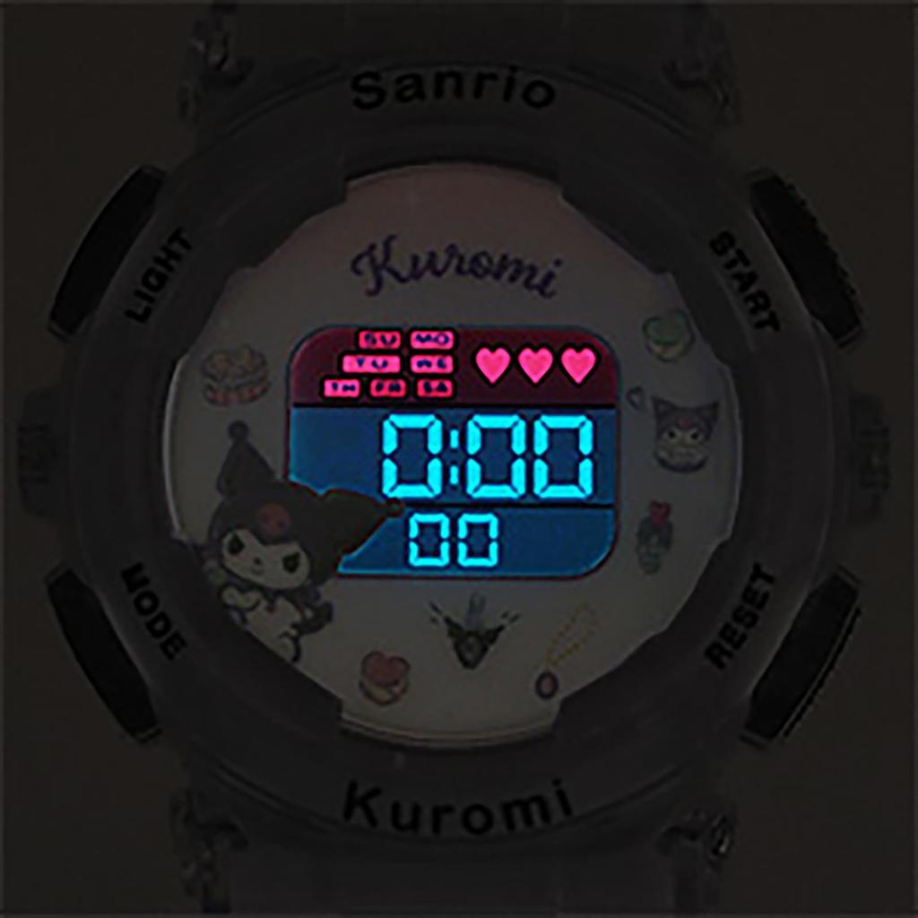 Flame Sanrio Digital Watch Kuromi Purple [Sun Co., Ltd.] J-Axis CR3C0003-KU Women's