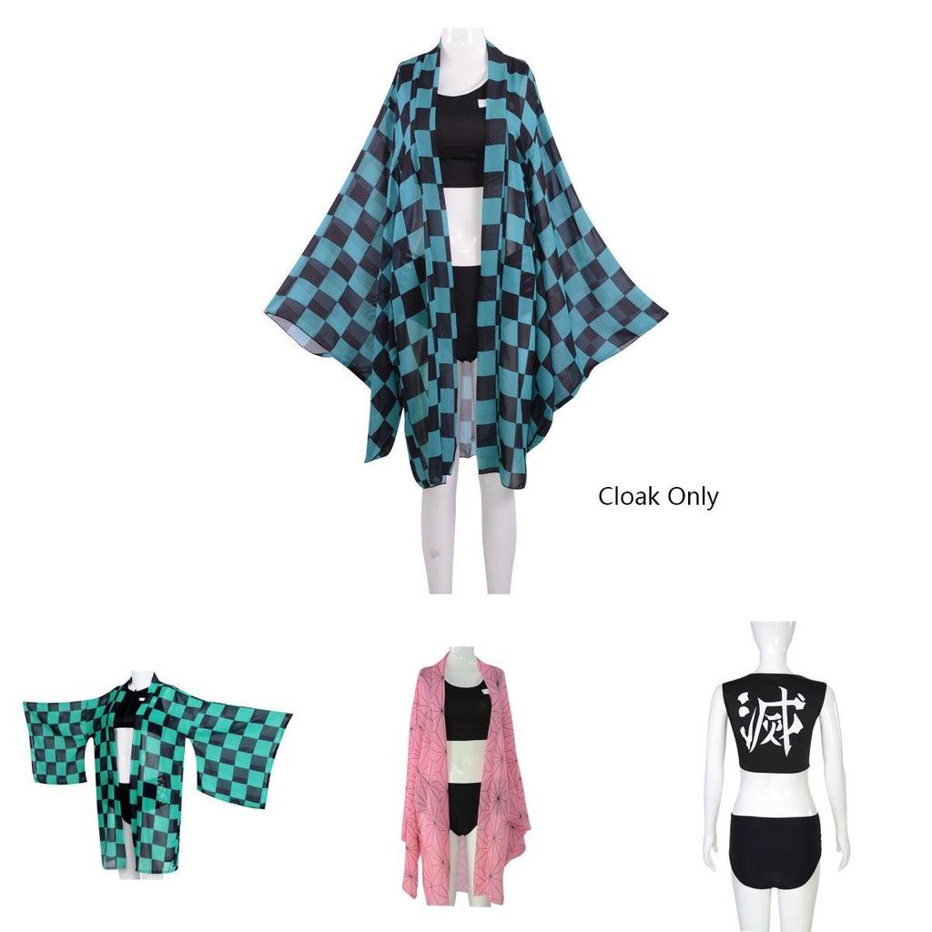 Очаровательный косплей-бикини для пляжа Demon Slayer Kimetsu No Yaiba с изображением Шинобу Кочо