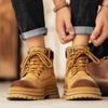Осенне-зимние мужские ботинки, водонепроницаемые уличные ботильоны для мужчин, рабочие ботинки