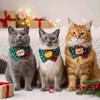 Adjustable Strap Plaid Triangle Scarf Soft Cloth Cat Dog Neckerchief  Daily Walking