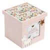 [A3648] - Cube Wooden Piggy Bank 'Licorne My Unicorn' Pink (little Princess) - 12x11x11cm