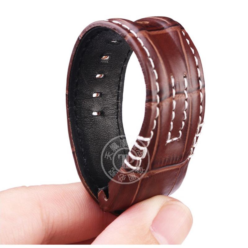 ONE26мм Натуральная кожаный Ремешок для часов Seiko VELATURA/SRH Серии SRH013 SPC007J1 SPC007 Ремешок С Стальной Пряжкой Ремешок для часов БраслетMN