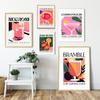 Коктейль Bramble Negroni Rum Sour Drinks Wall Art Холст Картина Винтаж Тропический Комната Плакат И Печать Для Декора Кухни Бара