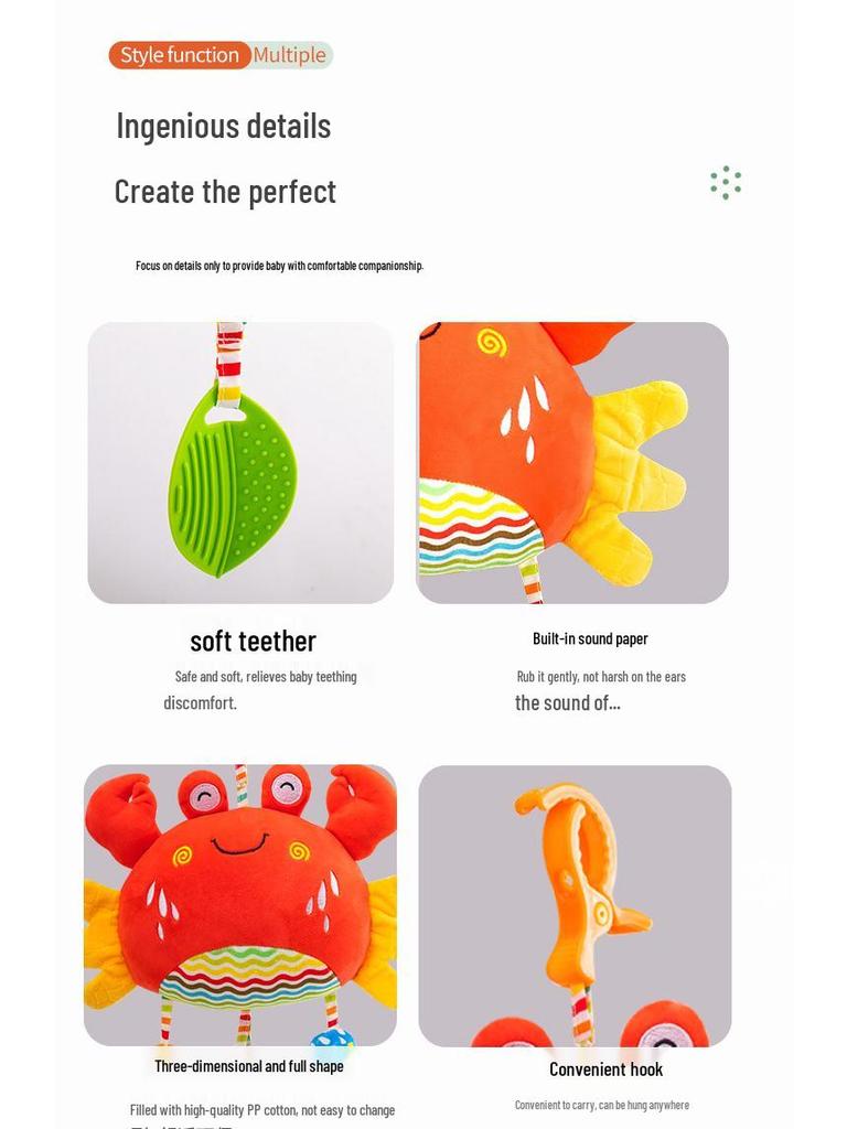 Подвесная погремушка-колокольчик для детской коляски и кроватки