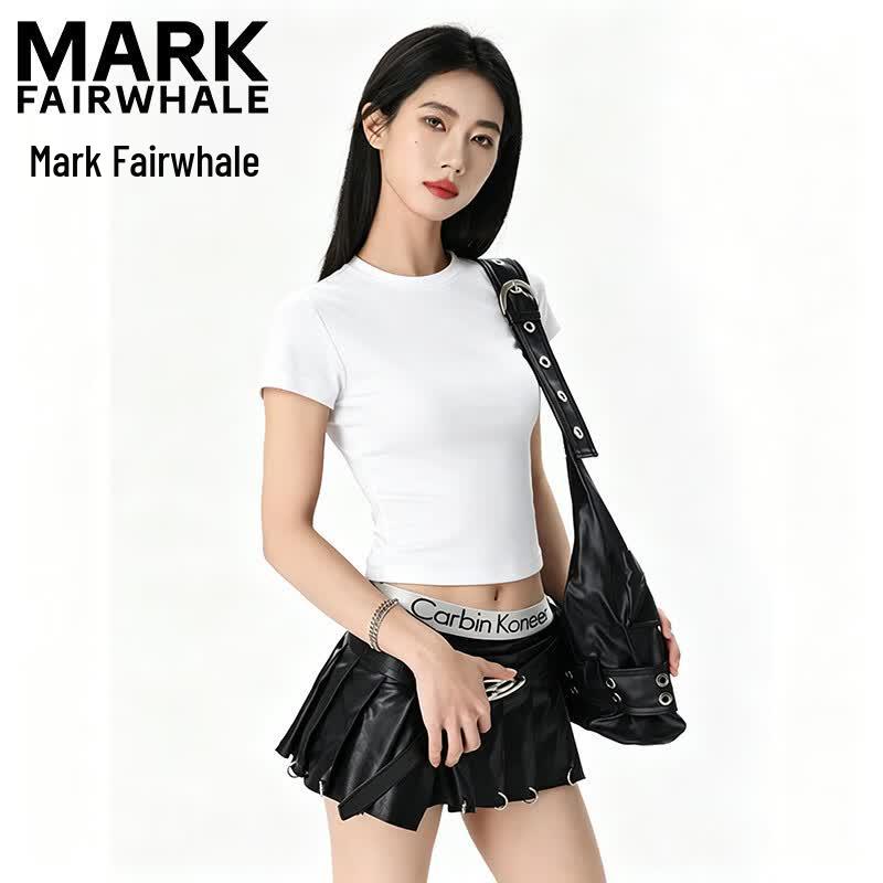 Mark Fairwhale Женская укороченная облегающая футболка