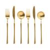 Francfranc Pair of Cutlery, 6-Piece Dinner Set, Gold