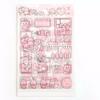 Cartoon Frosted Sticker Pink Flash Point Sticker Decorative Sticker Anime Stickers Diary Stickers